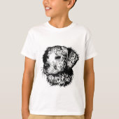 Canine Head schets T-shirt (Voorkant)
