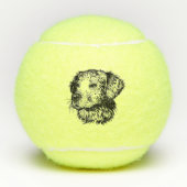 Canine Head schets Tennisballen (Voorkant)