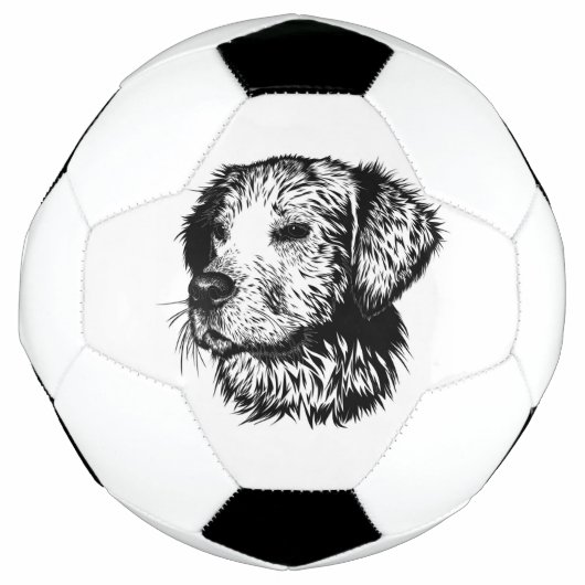 Canine Head schets Voetbal (Voorkant)