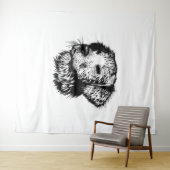 Canine Head schets Wandkleed (In Situ (horizontaal))