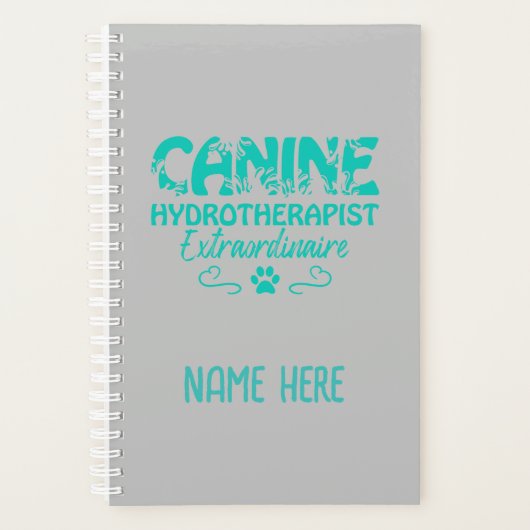 Canine Hydrotherapeut Extraordinaire Speciaal Planner (Voorkant)
