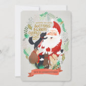 Canine Kerstfeestdag Kaart (Voorkant)