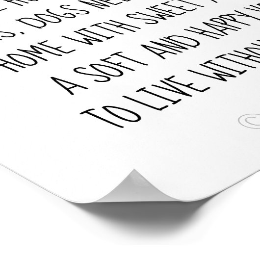 Canine Love Poster (Hoek)