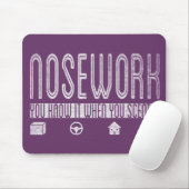 Canine Nosework: Je weet het als je het voelt Muismat (Met muis)
