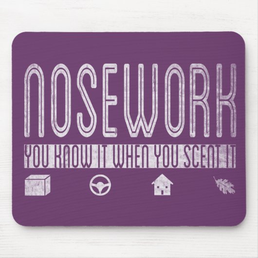 Canine Nosework: Je weet het als je het voelt Muismat (Voorkant)