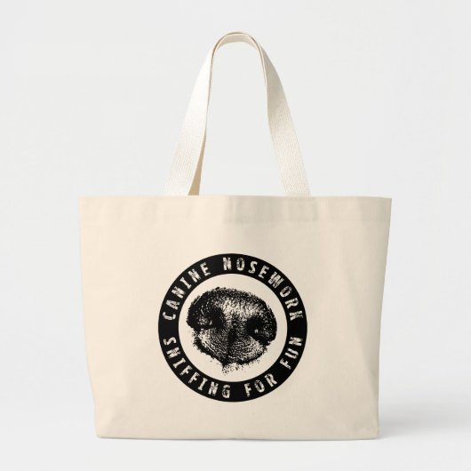 Canine Nosework, Sniffing for Fun Grote Tote Bag (Voorkant)