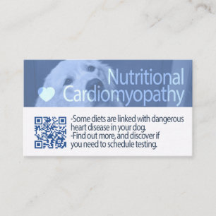 Canine Nutritional Cardiomyopathie May 2019 update Visitekaartje