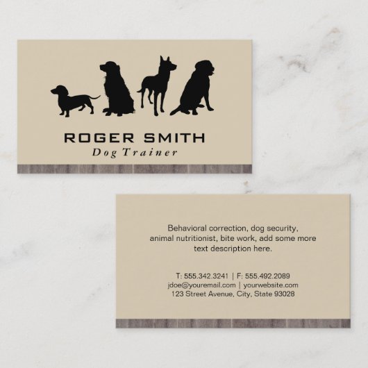 Canine Pack | Dog-opleiding Visitekaartje (Voorkant / Achterkant)