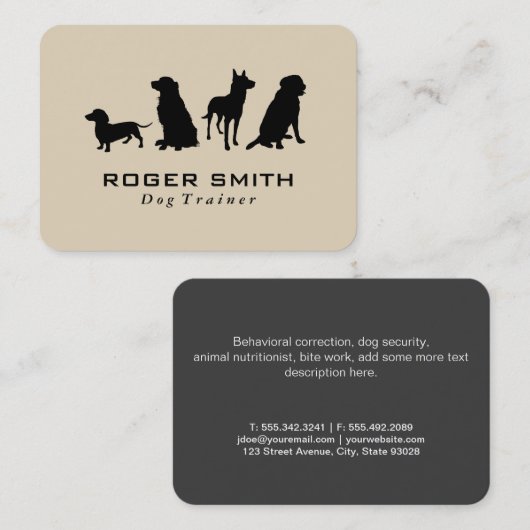 Canine Pack | Dog-opleiding Visitekaartje (Voorkant / Achterkant)