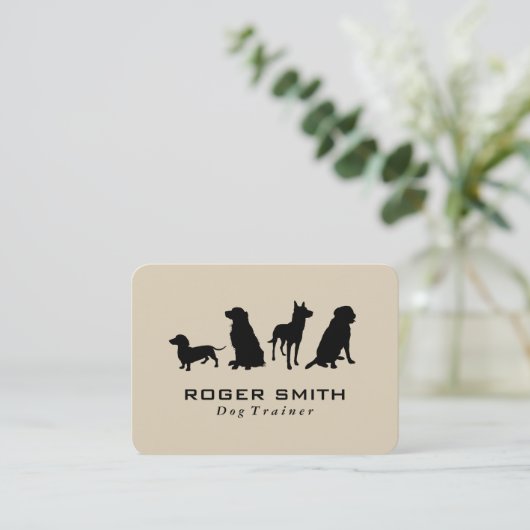 Canine Pack | Dog-opleiding Visitekaartje (Staand voorkant)