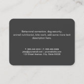 Canine Pack | Dog-opleiding Visitekaartje (Achterkant)