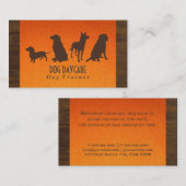 Canine Pack | Dog Training (hout en stof) Visitekaartje (Voorkant / Achterkant)