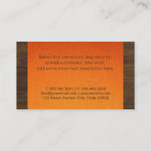 Canine Pack | Dog Training (hout en stof) Visitekaartje (Achterkant)