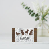 Canine Pack | Hond Training Hout Marmer Visitekaartje (Staand voorkant)