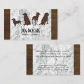 Canine Pack | Hond Training Hout Marmer Visitekaartje (Voorkant / Achterkant)