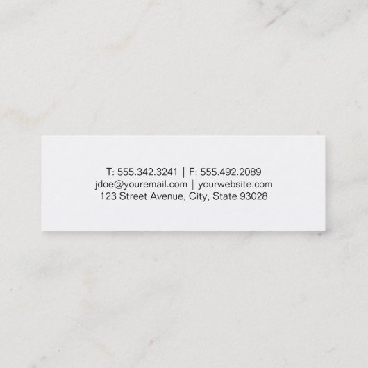 Canine Pack | Honden training rustieke textuur Mini Visitekaartje (Achterkant)