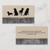 canine pack | Hondentraining | Leer marmer Visitekaartje (Voorkant / Achterkant)