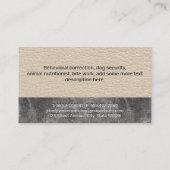 canine pack | Hondentraining | Leer marmer Visitekaartje (Achterkant)