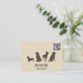 Canine Pack | hondentraining | QR-code Visitekaartje (Staand voorkant)