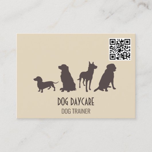 Canine Pack | hondentraining | QR-code Visitekaartje (Voorkant)