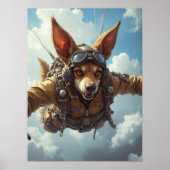 Canine Paratrooper: Insert, Secure, Wag Poster (Voorkant)