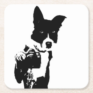 Canine Photographer Kartonnen Onderzetters
