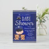 Canine Police Baby shower Kaart (Staand voorkant)