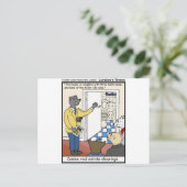 Canine Real Estate Sales Funny Gifts & T - shirts Briefkaart (Staand voorkant)