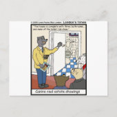 Canine Real Estate Sales Funny Gifts & T - shirts Briefkaart (Voorkant)