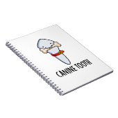 Canine Tooth Funny Dental Pun Notitieboek (Rechterzijde)