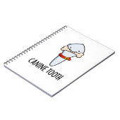 Canine Tooth Funny Dental Pun Notitieboek (Linkerzijde)