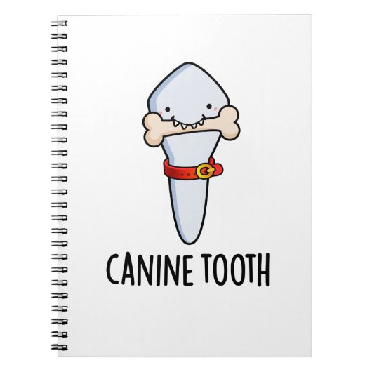 Canine Tooth Funny Dental Pun Notitieboek (Voorkant)