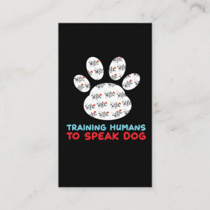 Canine Training Dog Trainer Puppy Dog Speaker Visitekaartje