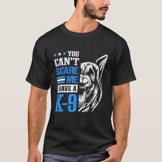 Canine Unit en K9 politieagent T-shirt (Voorkant)