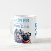 Canines tegen veroordeelden Mok (het origineel) (Voorkant links)