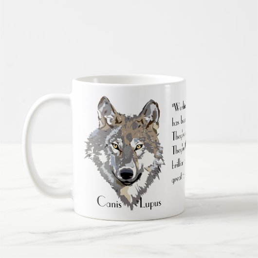 Canis Lupus 2 Koffiemok (Links)