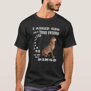 Canis Lupus Dingo Gezegde Mam, Dingo Pet Dad Print T-shirt
