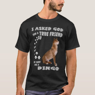 Canis Lupus Dingo Gezegde Mam Dingo Pet Dad Print T-shirt
