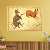 Canis Major Astronomical Star Chart Afbeelding Canvas Afdruk (Insitu (Woonkamer))