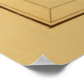 Canis Major  Astronomical Star Chart Afbeelding Poster (Hoek)