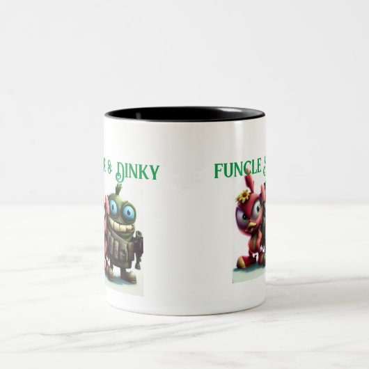 Canker & Dinky Classic Two-Tone Coffee Mok (Center)