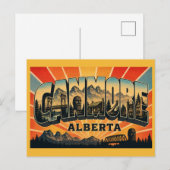 Canmore Alberta Bergstad Briefkaart (Voorkant / Achterkant)