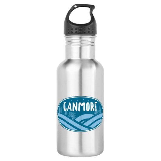 Canmore Alberta Buitenland Waterfles (Voorkant)