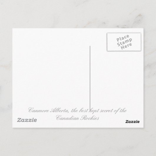 Canmore, Alberta, de beste plek op Ea... Briefkaart (Achterkant)