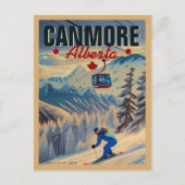 Canmore Alberta Mountains Canada jaren 1950 Briefkaart (Voorkant)