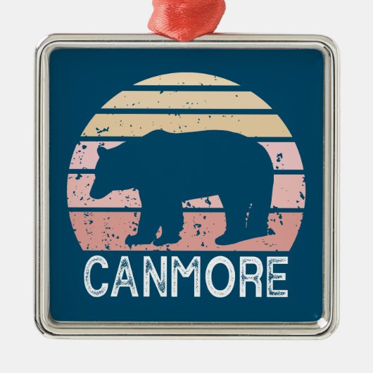 Canmore Alberta Retro Beer Metalen Ornament (Voorkant)