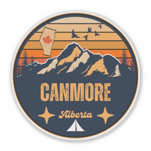 Canmore, Alberta Sticker (Voorkant)