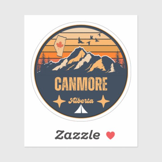 Canmore, Alberta Sticker (Vel)
