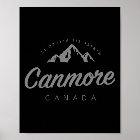 Canmore Bergvakantie Skien Canada Poster (Voorkant)