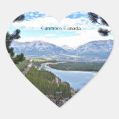Canmore, Canada landschap Hart Sticker (Voorkant)